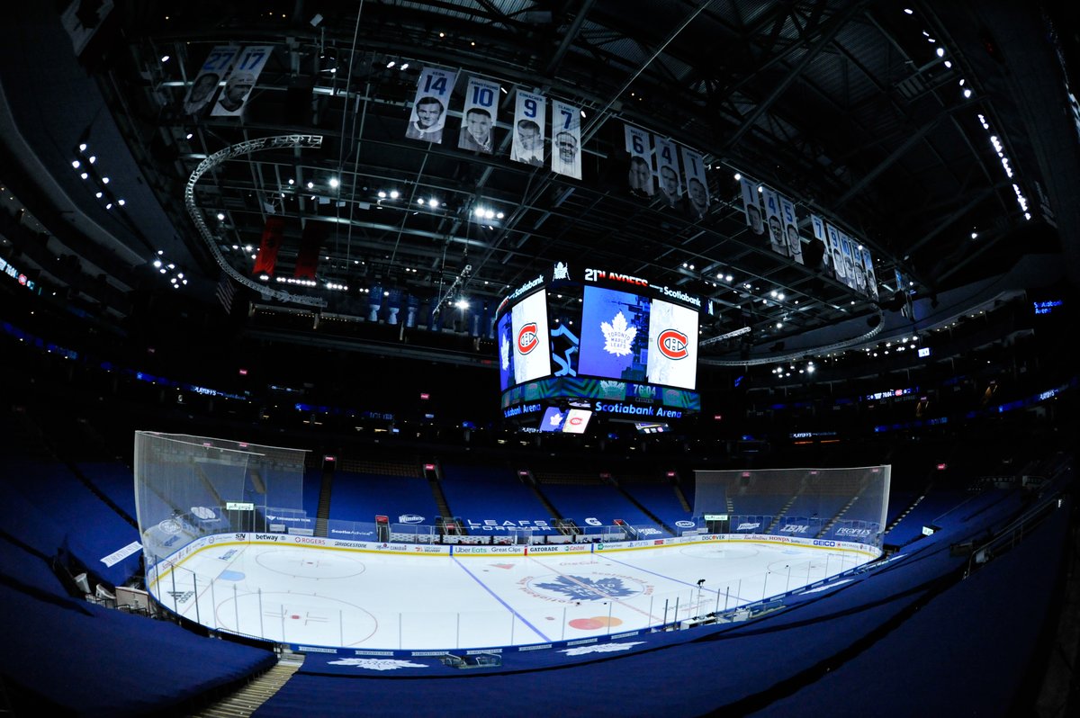 MapleLeafs's tweet photo. Stage is set 🏟️

#LeafsForever https://t.co/JD2SQS7dyN