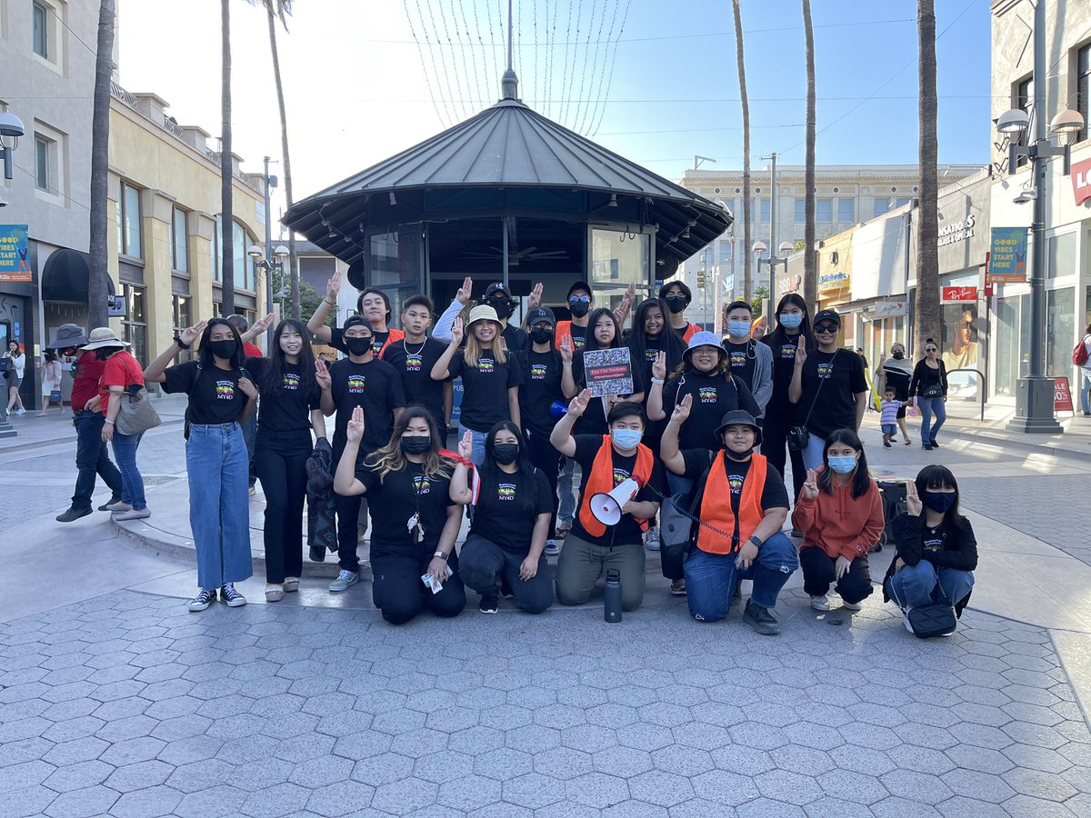 MY4D_official's tweet photo. Thank you everyone who came out &amp; showed support for our Unity March for Democracy marching rally on the 29th! 
Hope to see you all at the next rally as well! 
အရေးတော်ပုံ အောင်ရမည် ✊ https://t.co/wAS2W2Hyy2