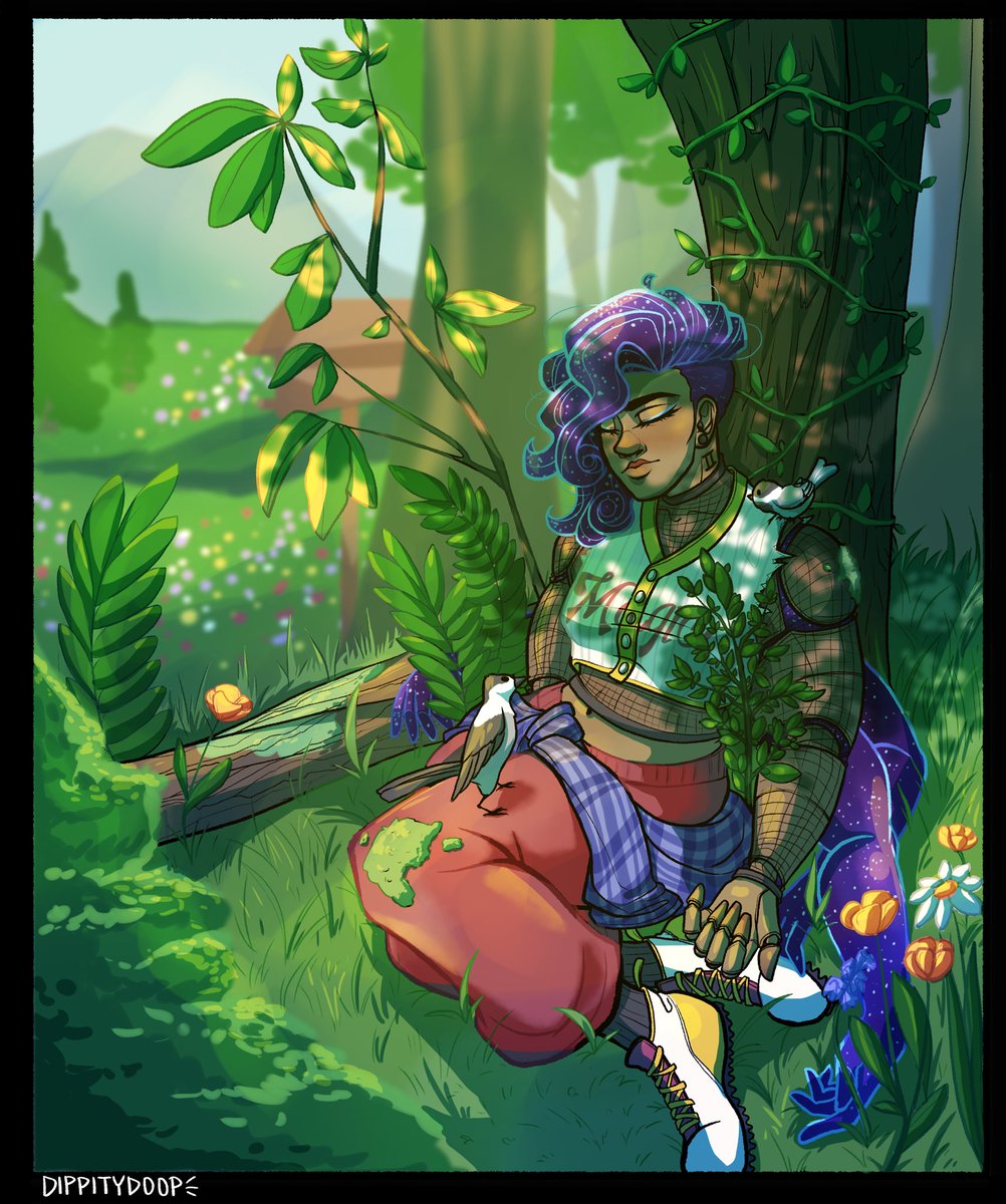 ✨ D U S T E D ✨

GoodwIIn Morin, Magic’s Goodwin Replica! <a href="/SPicklestein/">Sutton Picklestein</a> commissioned me to draw their awesome idea of dusted players in Yellowstone being reclaimed by nature! 🌿
#blaseball