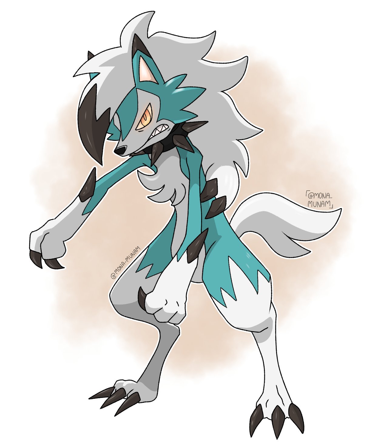 🌊Mona_Munam🌊 on Twitter: "Fakemon: Lycanroc Dawn!!🍃 #fakemon #lycanroc  #fanart #draw #pokemon https://t.co/1BXVH0Dleg" / Twitter