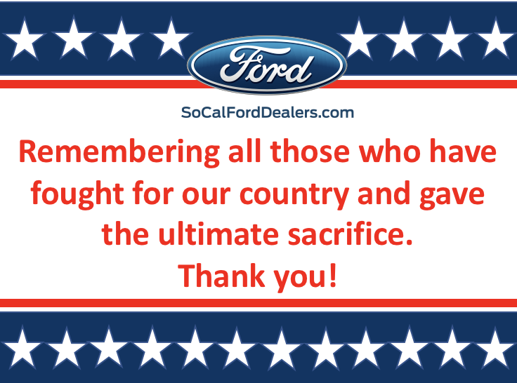 #MemorialDay #SoCalFordDealers