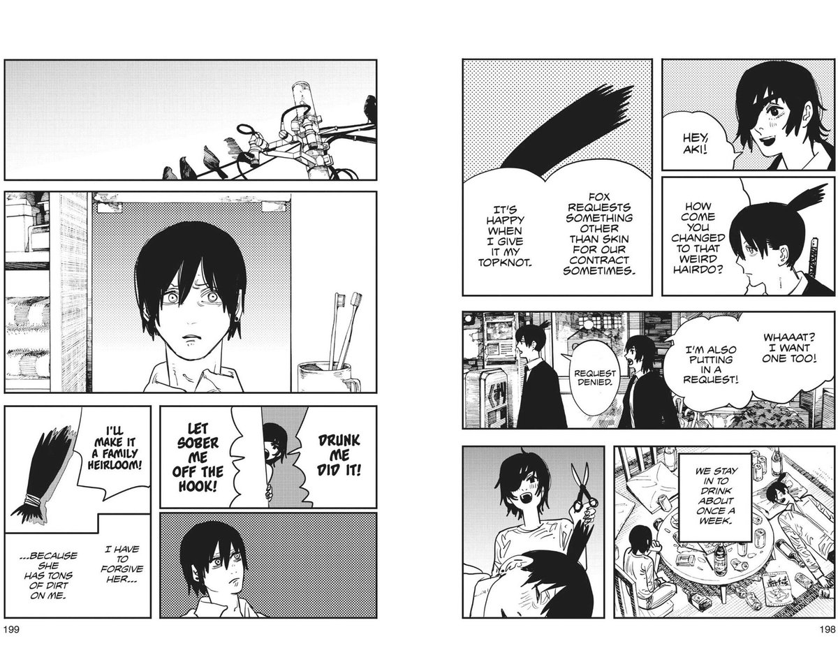 D_Kumii's tweet photo. Chainsaw Man volume 5 extra https://t.co/nlwdG8tdoS