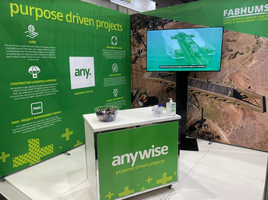Coffee? ☕ 1 cup downed.  
Stall? 🔨 Set up. 
#LandForces we are ready for Day 1. 

Ask our team at Stall 4G17 about the latest work Anywise is doing for the #defenceindustry and our current Land Forces Charity promotion. We can't wait to see you there!