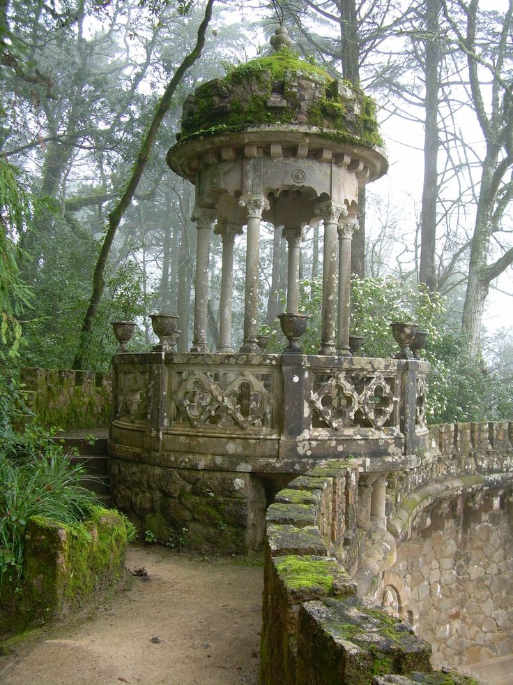 An abandoned well in Sintra Portugal.