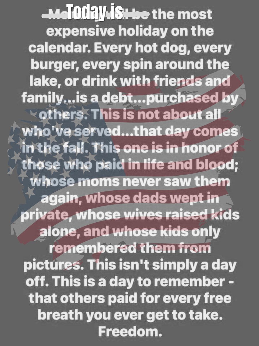 ThatSmithLife's tweet photo. “Thank you” will never be enough...
#HonorTheFallen #PauseToRemember #FreedomIsNeverFree #MemorialDay https://t.co/bwfOyHKPzP