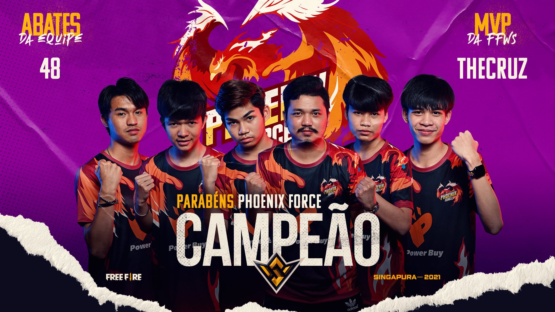 Phoenix Force é o campeã do mundial de Free Fire 2021, confira a