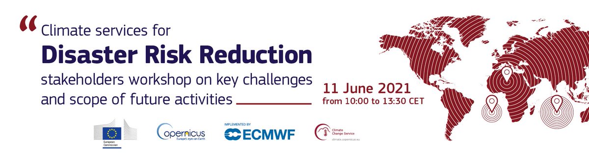 Are you a #gov agency in seek of new ways to manage and assess #disasters? Are you an #insurance and/or #financial company willing to make #resilience to #climatechange your #business mantra? Join this #workshop (💡by <a href="/CmccClimate/">Fondazione Cmcc</a> &amp; <a href="/CopernicusECMWF/">Copernicus ECMWF</a>) 👇
ec.europa.eu/eusurvey/runne…