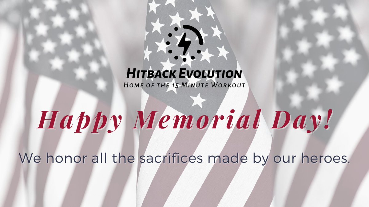HitbackEvo's tweet photo. Happy #MemorialDay from @HitbackEvo! 🇺🇸

“As we express our gratitude, we must never forget that the highest appreciation is not to utter the words, but to live by them." - #JohnFKennedy https://t.co/3Wm4069cmQ