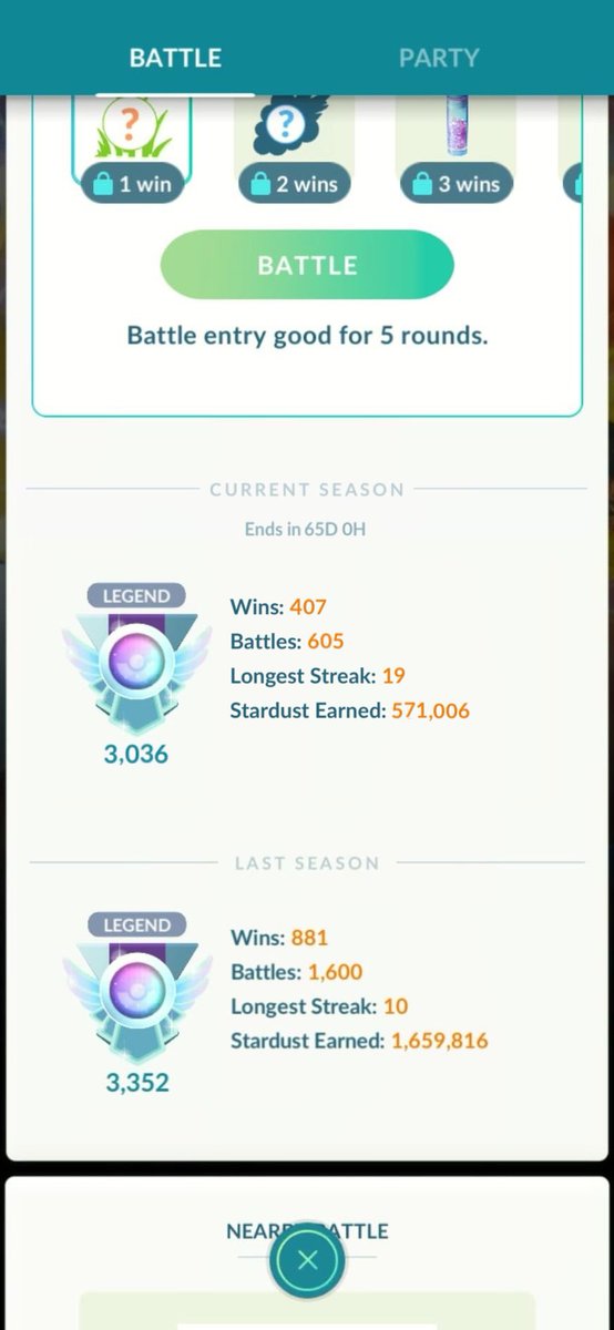 Ash_Go_10's tweet photo. S7 Recap: Hit Legend on main account during the Ultra League time frame, also hit Legend on my level 28 Alt in 315 battles which I think are by far the least in the world. https://t.co/fy27D8mboy