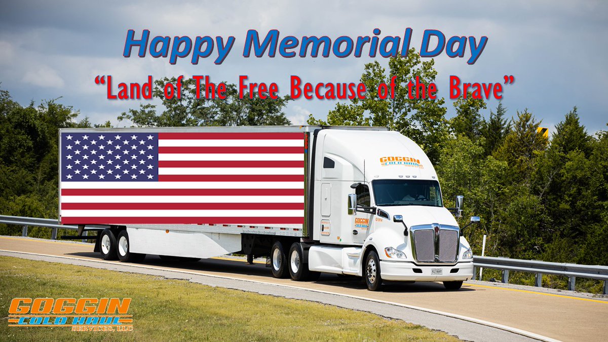 Happy Memorial Day 
Thank you to all of our Veterans and all the Veteran Drivers moving America 18 Wheels at a time.
YOU are what makes this country great