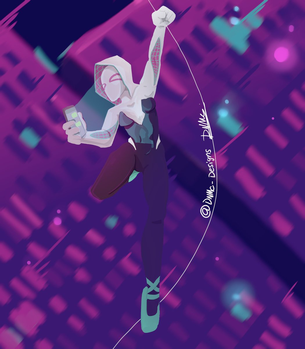 DNMC_Designs's tweet photo. *me threatening a Bridgman Anatomy book with a knife* “Make my art look good or else!”

She’s texting Miles by the way.
Now you might ask me: “how does texting work over multiple dimensions”
And let me just tell you: that’s not my job
#SpiderVerse https://t.co/1XWaFOuJNX
