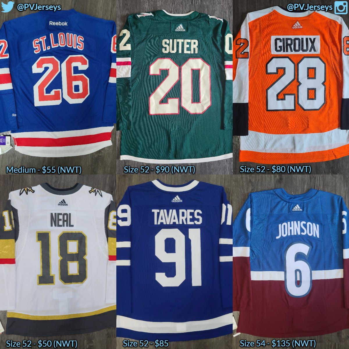 PVJerseys's tweet photo. π¨π¨Time for another round of #PVFinds!π¨π¨
If you're interested, DM with jersey & size you want. First-come, First-serve. I'll be checking DMs periodically today.
PayPal F&F or add 4% for G&S. Ask for additional pictures!
Shipping:
πΊπΈ - $10
π¨π¦ - $15
#PVFinds #HockeyTwitter https://t.co/OUHI5I0TpA