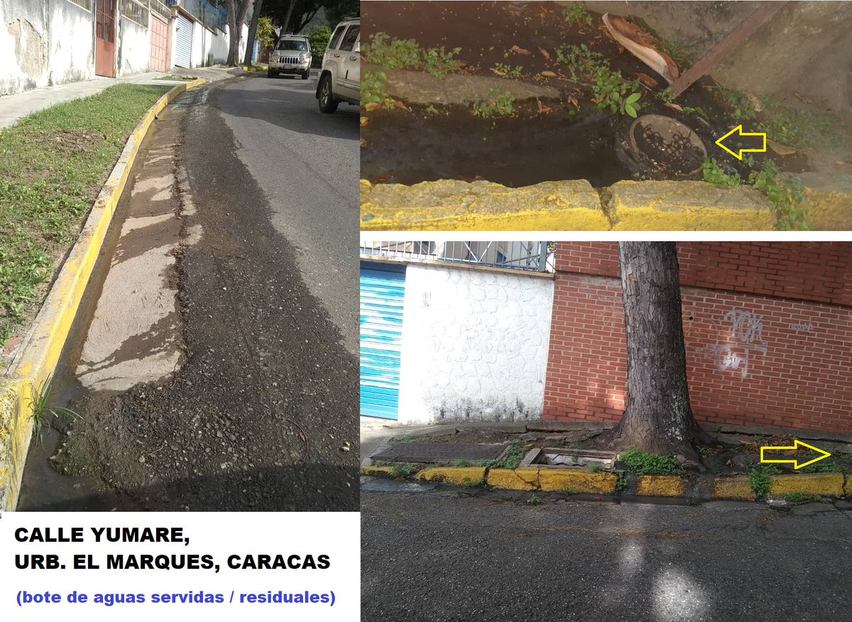 Buenas tardes, reportamos un bote de aguas servidas/residuales en El Marqués Norte, Calle YUMARE, desde hace algunos días. Por favor, agradecemos el apoyo que nos pueden brindar, gracias @HidroCapital2 @laalcaldiasucre @ImapsasOficial @elmarquesaldia @imasucre @mppaaguas_ #31mayo