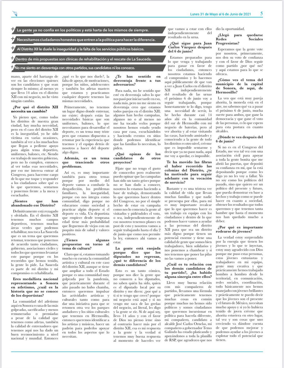 JCVazquezL's tweet photo. ¡Hay que sacar a los políticos corruptos del congreso!

Excelente inicio de semana, les comparto la entrevista que me realizaron mis amigos de Nuevo Sonora, en donde expresamos la urgencia de tener ciudadanos honestos que entren en política para hacer una diferencia. https://t.co/cmonAFnoGF