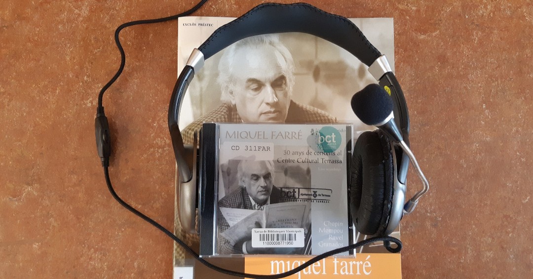 bctxarxa's tweet photo. Adéu a Miquel Farré 🎵🎹 😪 Trobaràs la seva música, la seva biografia a la #biblioteca bctxarxa #Terrassa. Curiositat: Sabies també era que  un campió mundial d'escacs? 🎖️https://t.co/TZgmRZEV2L? https://t.co/pOpWOakhSi