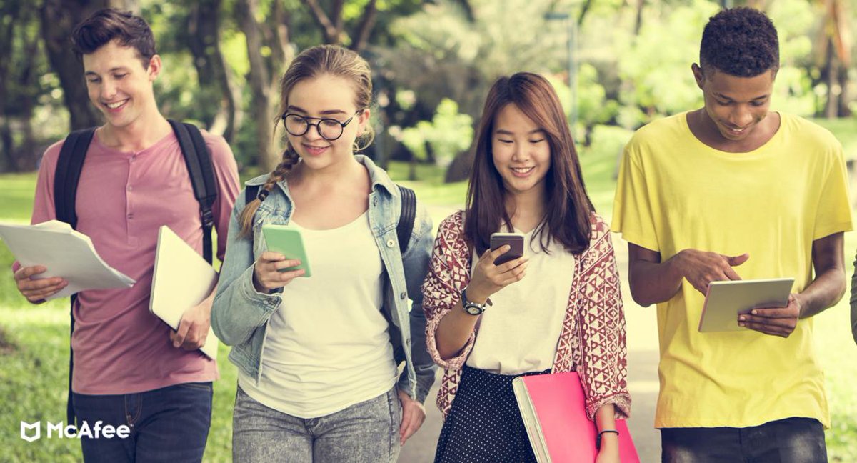 McAfee's tweet photo. It seems like there is a hot new app kids are using every single day. 📱🔥 Learn the risks these apps may be putting your kids in.   https://t.co/BuswtNNAYq https://t.co/J1VsE8OIzc