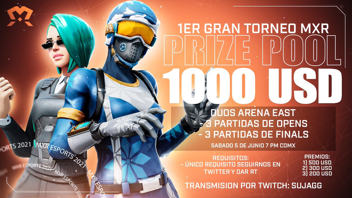 EsportsMXR's tweet photo. [COMUNICADO]  

Para una mejor organización y por qué queremos que todos participen el torneo a cambiado, ahora se realizará de esta manera.

Para participar sólo tienes que entrar a este link: https://t.co/Uxk0UZ3J31

ÚNICO REQUISITO SEGUIRNOS EN TWITTER Y DAR RT. https://t.co/uxqVANfdqu