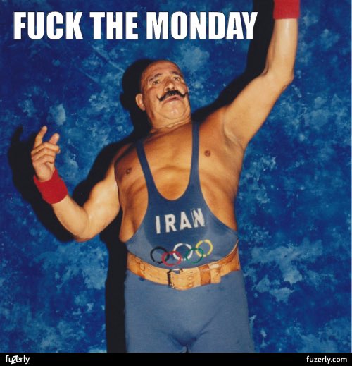 the_ironsheik's tweet photo. FUCK THE MONDAY  https://t.co/lvz6Il5vVj #mondaythoughts https://t.co/PRSlyRu7Jw