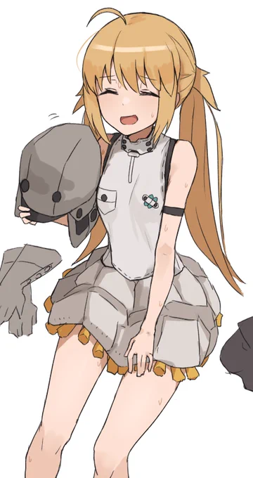 あついですね～って感じのキャストリアちゃん

周りの特攻鯖がみんな水着なので尚更暑そう。 