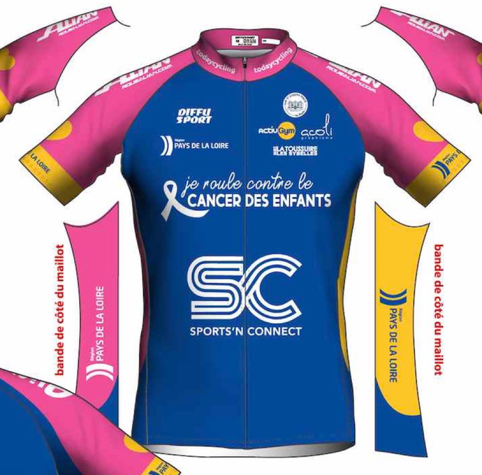 blaisou85's tweet photo. C’est pas le nouveau maillot du @TDE_ProCycling
Mais il est 👍🏼
< #JEROULE Contre Le Cancer Des Enfants 🚴🏻♀️ >
https://t.co/IqIx3cDTXA https://t.co/YgXRUf2UZ5