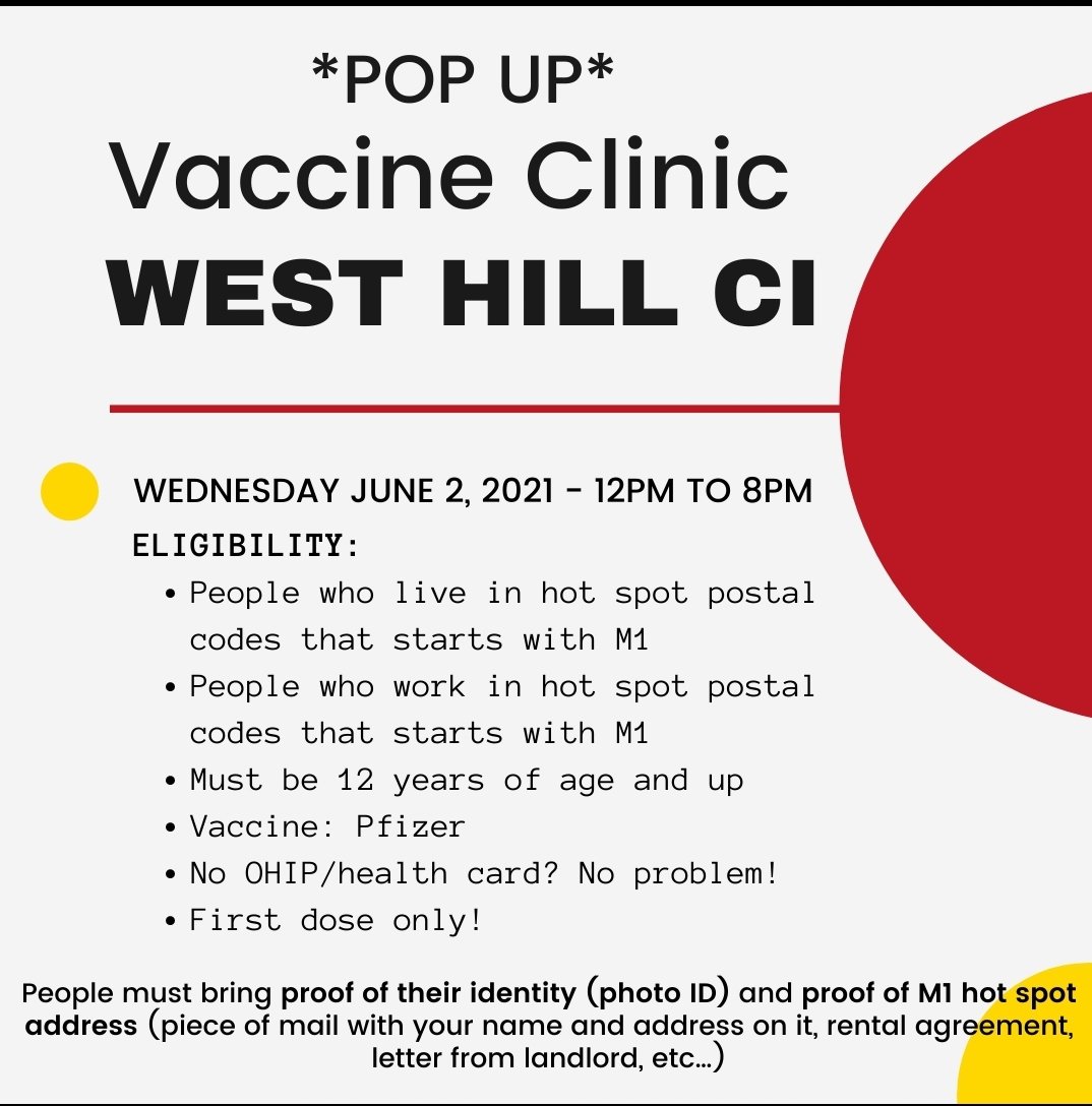 WHCI HPE (@whciwarriors) on Twitter photo POP UP CLINIC, West Hill CI
Wed June 2nd 12-8pm
<a href="/DrCynthiaMB/">Cyn_MayaB</a> <a href="/WestHillSAC/">West Hill SAC</a>
<a href="/TheHill_WHCI/">West Hill C.I.</a> <a href="/RHKSports101/">King HPE & Athletics</a>
<a href="/WHCIguidance/">West Hill Guidance</a> POP UP CLINIC, West Hill CI
Wed June 2nd 12-8pm
<a href="/DrCynthiaMB/">Cyn_MayaB</a> <a href="/WestHillSAC/">West Hill SAC</a>
<a href="/TheHill_WHCI/">West Hill C.I.</a> <a href="/RHKSports101/">King HPE & Athletics</a>
<a href="/WHCIguidance/">West Hill Guidance</a>