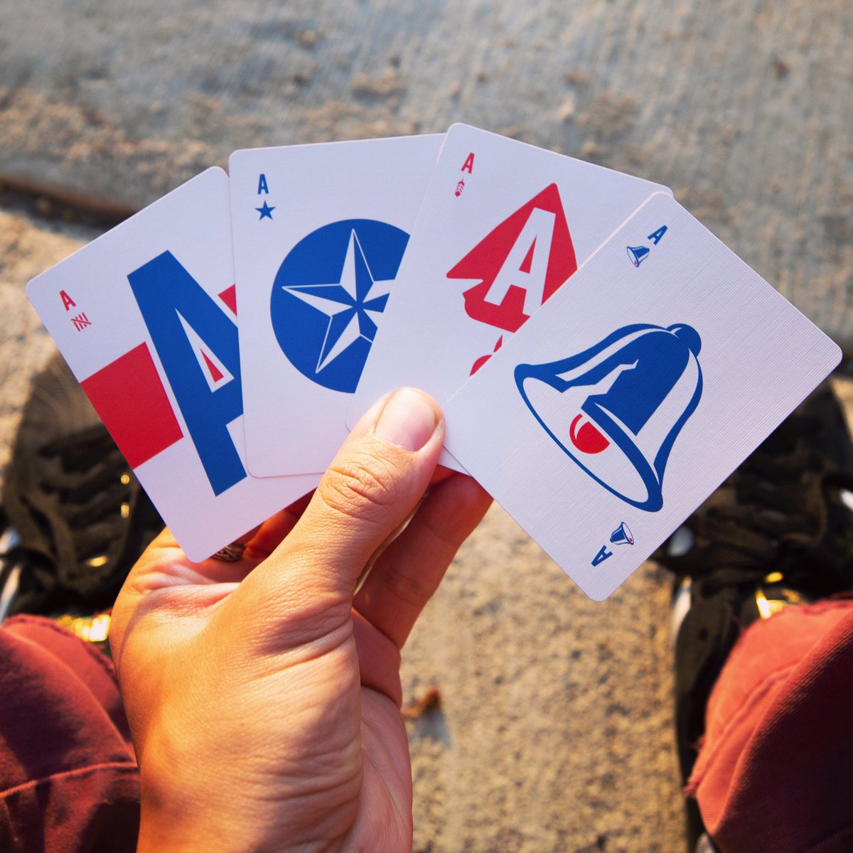 LaCasaLoca_Shop's tweet photo. Our first official product has been launched, buy a deck of Stars &amp; Stripes playing cards and use ship code SHIP76 for free shipping! Starting today until the end of July! https://t.co/p6t06tkB6Y https://t.co/6JHXMlUSTT