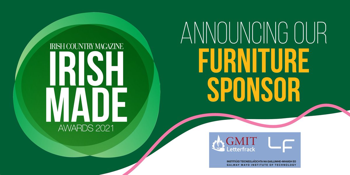 We're delighted to welcome <a href="/GMITLetterfrack/">Maura Frain</a> to the Irish Made Awards 2021. With many award-winning graduates and students, including former #IrishMadeAwards winners, we're thrilled to have their support for the Furniture Category. ONE WEEK to deadline: bit.ly/3c84j8h #sp