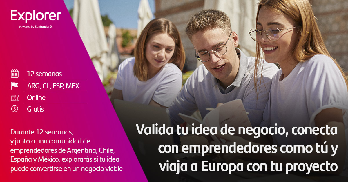 UAI_Univ's tweet photo. 🙌Te invitamos a participar del #ProgramaExplorer
💡 ¡Valida tu idea de negocio y conecta con emprendedores como tú!
▶ Convertite en Explorer, más información, acá → https://t.co/OhZxh3Esba https://t.co/7nGqCVQJnN