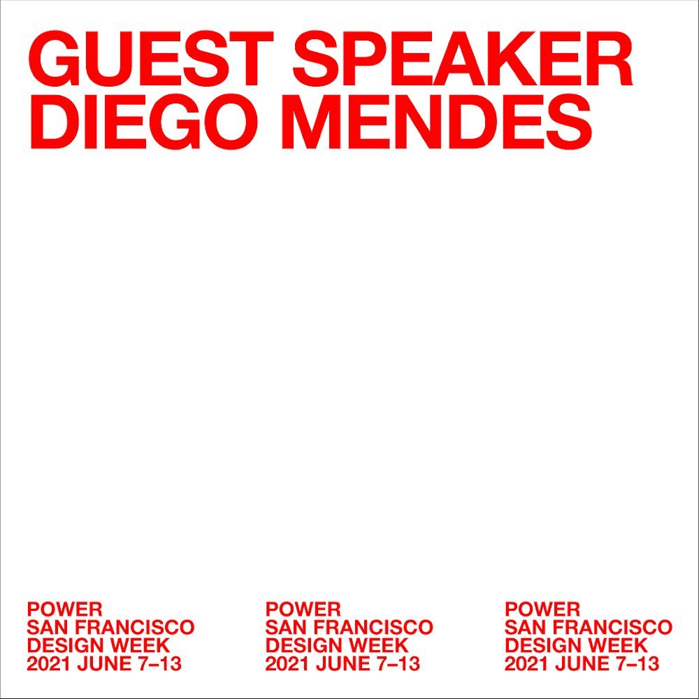 sfdesignweek's tweet photo. Join @DiegoMendes with @MorganAshtonn for their fireside chat followed by Q&amp;A with them. “Getting Started as a Designer in AR/VR” Friday, June 11th.

#notbusinessasusual #designforsocialimpact #POWER #SFDW2021 #thisislandscape
@LandscapeSF https://t.co/D1F0YmLxEJ