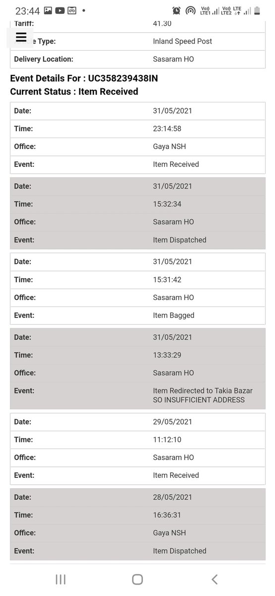 tiwarimukesh33's tweet photo. @IndiaPostOffice @Aadhaar_Care @UIDAI Dear india post your service is very worst.  We ordered a PVC aadhar but no any delivered to me and no any contect with me and returned it. Please say to me what is reason for unsuccessful delivery. We are waiting you. https://t.co/gCKjNy8W2A