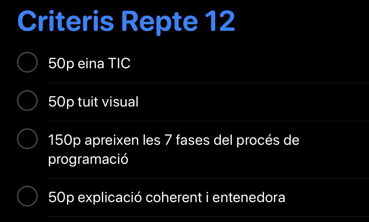 B3Program4all's tweet photo. Criteris d'avaluació https://t.co/ZnkyFfpYF3