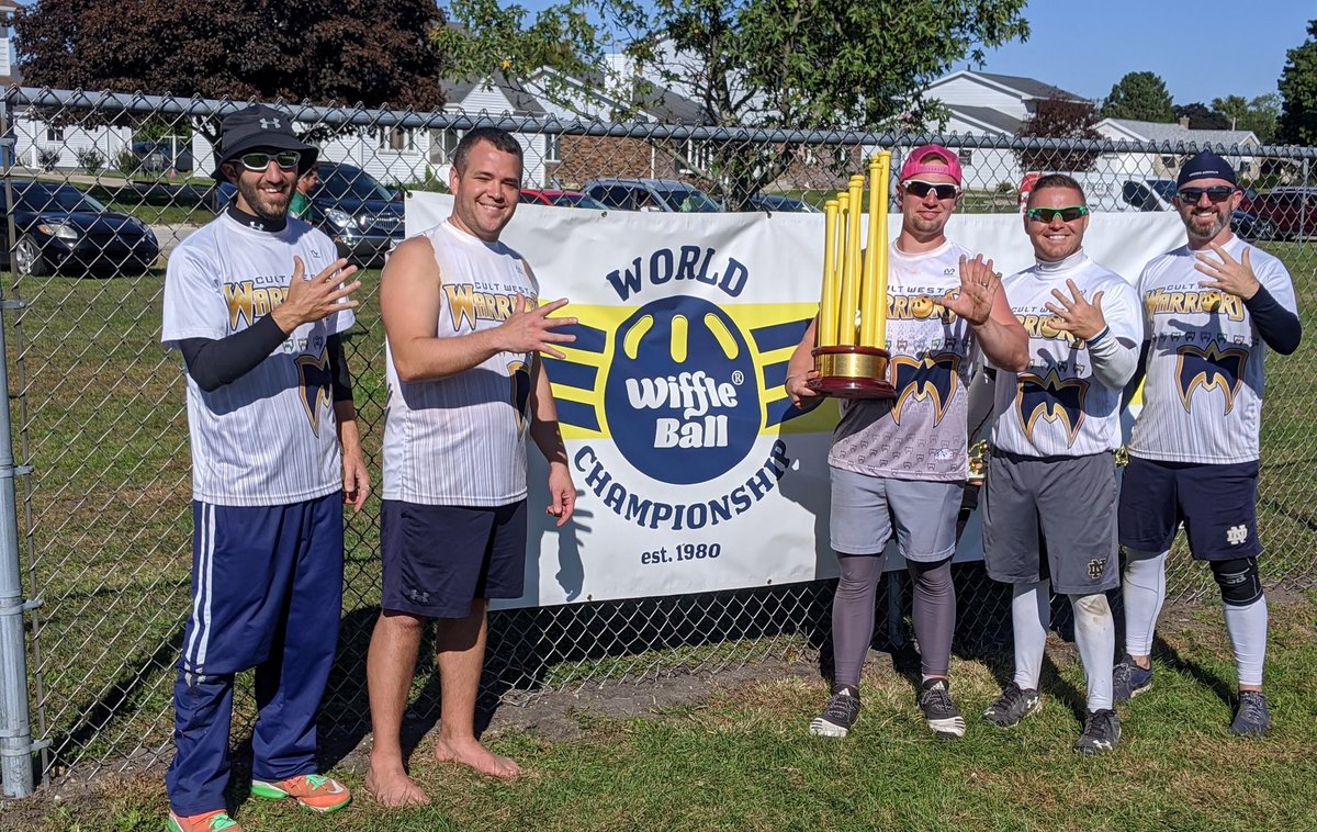 WorldWiffleBall's tweet photo. We finish May with the reigning, defending, 5-time champions of the World.

Team: @CultWest 
City: South Bend, IN
Record: 41-1
Last WWBC: 2020 https://t.co/xVb9iPZQAg