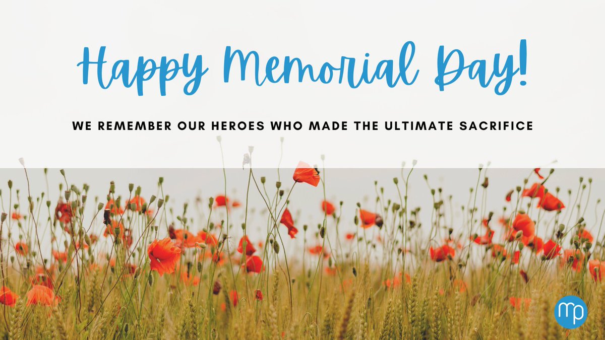 Happy Memorial Day! As we spend time with our loved ones, let's also take the time to think of those who are gone, but never forgotten. #MemorialDay2021 #MemorialDay 🇺🇸❤️🤍💙
