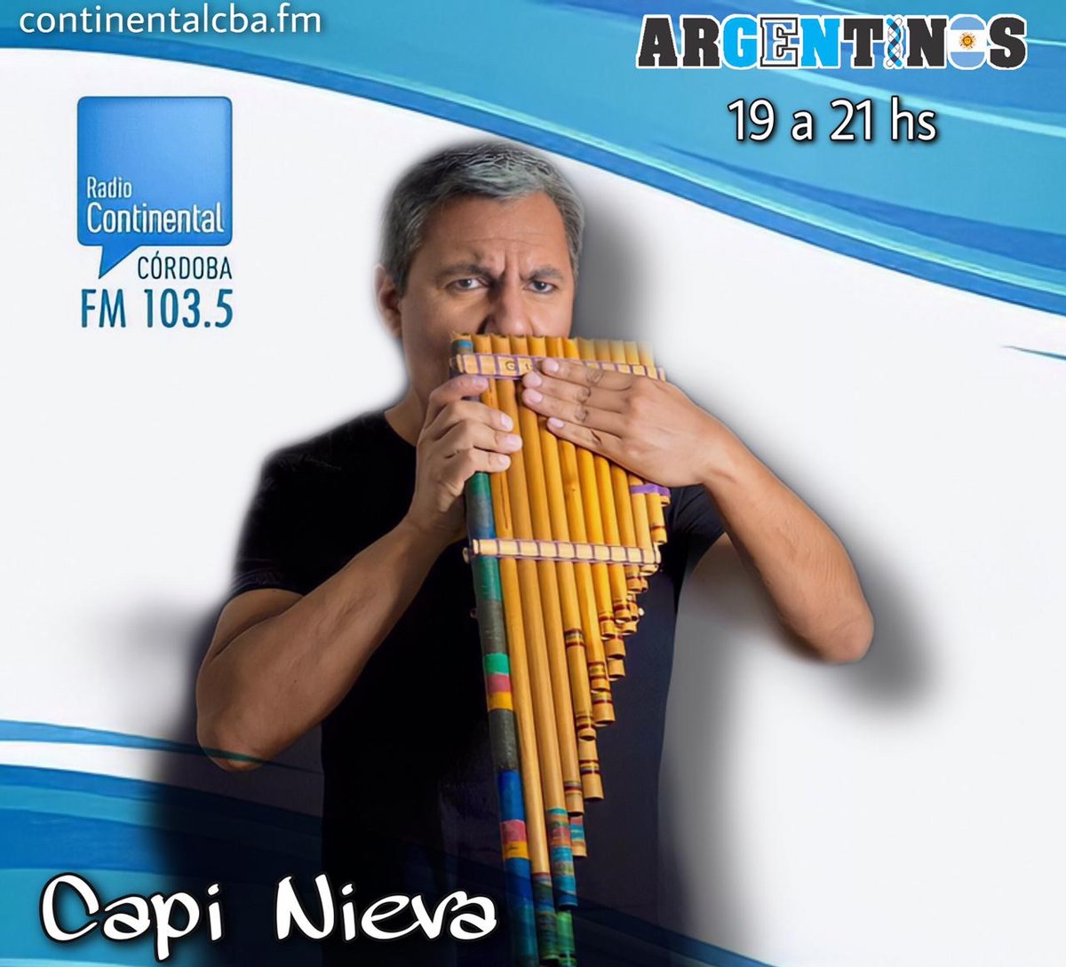 ¡ESTA TARDE! Entrevista en <a href="/ContinentalCba/">Radio Continental Córdoba</a> en el programa "Argentinos" a las 20:00hs. Nos Vemos!
.
.
#CapiNieva