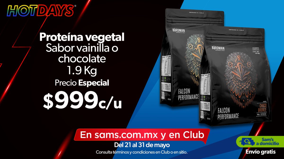 SamsClubMexico's tweet photo. Aprovecha las últimas horas de #HotDaysSamsClub con los mejores productos a un precio irresistible. Visítanos en tu Club favorito o haz tu pedido aquí 👉 https://t.co/UWHWBUdj5H y recíbelo Gratis en casa o recoge en Club Píck Up. https://t.co/bZxyCzJ3Nh