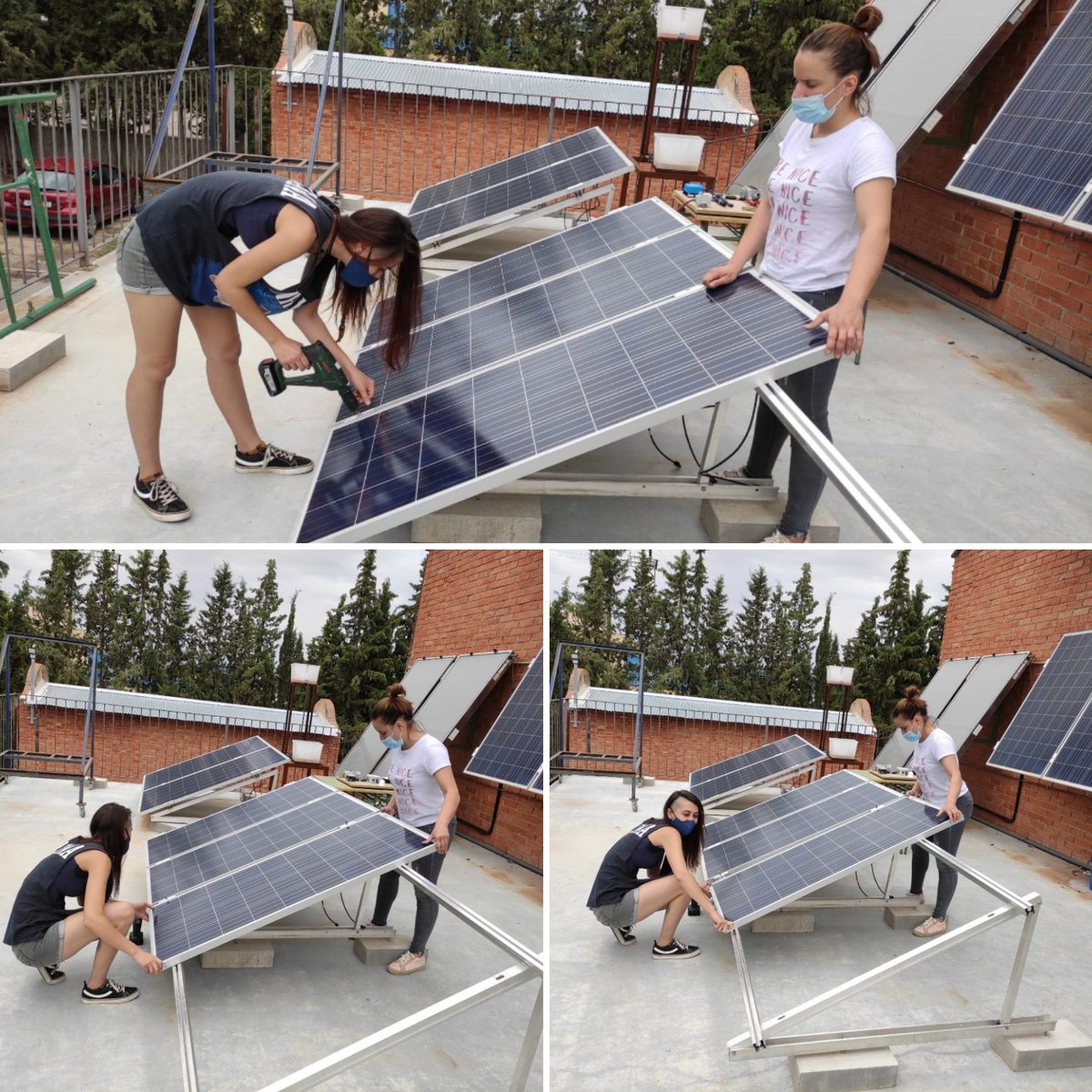 fpiessierracarr's tweet photo. Prácticas de #fotovoltaica de nuestros alumn@s del CFGS de #eficienciaenergetica y #energíasolartermica donde aprenderás todo lo necesario para implantar una instalación fotovoltaica de #autoconsumo
@Educarm #formacionpasional #llegarasalto #FormaciónProfesional #DescubrelaFP https://t.co/4xfc9IZZ7V