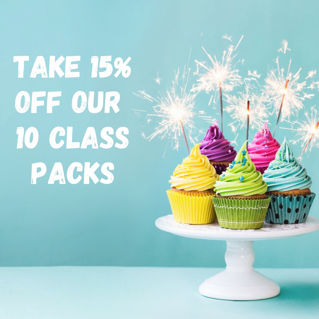 Activemindbody1's tweet photo. SPECIAL BIRTHDAY OFFER 🔥 It's our 5th birthday and we want to give you a gift!  Take 15% off our  popular 10 class pack - pay $194.65 instead of $229! Come and enjoy spin, yoga, barre and reformer classes today! Just visit https://t.co/FTCWNJ2TnB enter the code Happy Birthday 🎂 https://t.co/CQGD3xYJMO