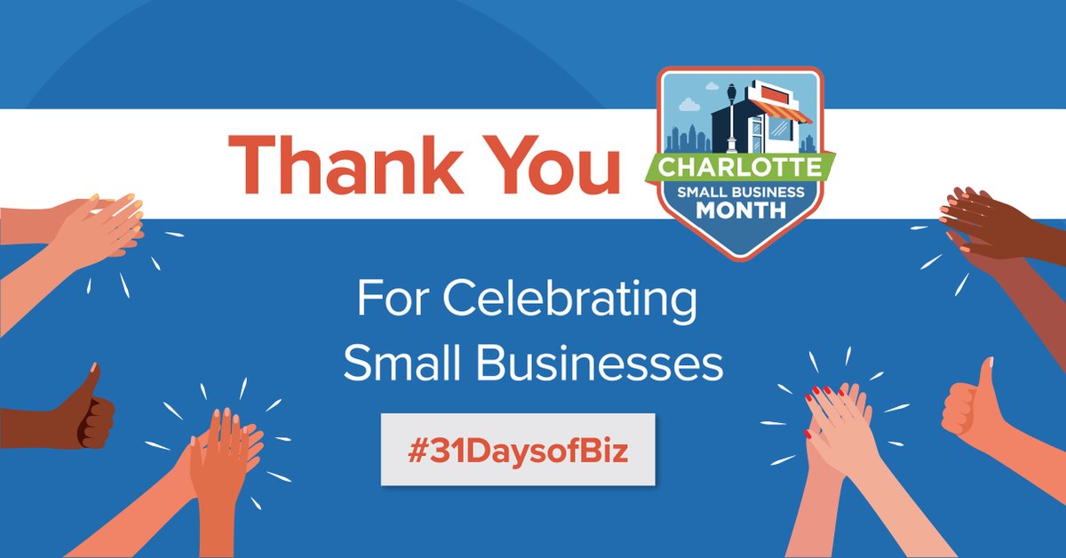 Thank you joining us for #31DaysOfBiz this Small Business Month. We've loved celebrating small businesses across the Queen City with you.