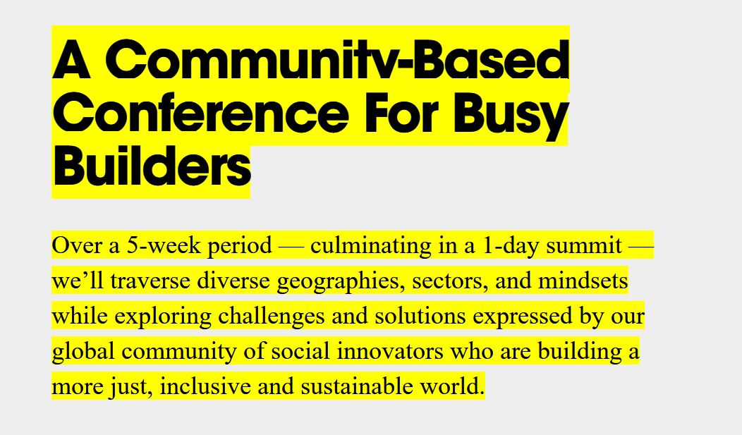 Academy's Build 2021 Conference! 
What do our identities say about us? What do you see about others? How can we build a more just, inclusive and sustainable world from there?
Looking forward to including your voice in this conversation.

Register -> bit.ly/3fyAm3s