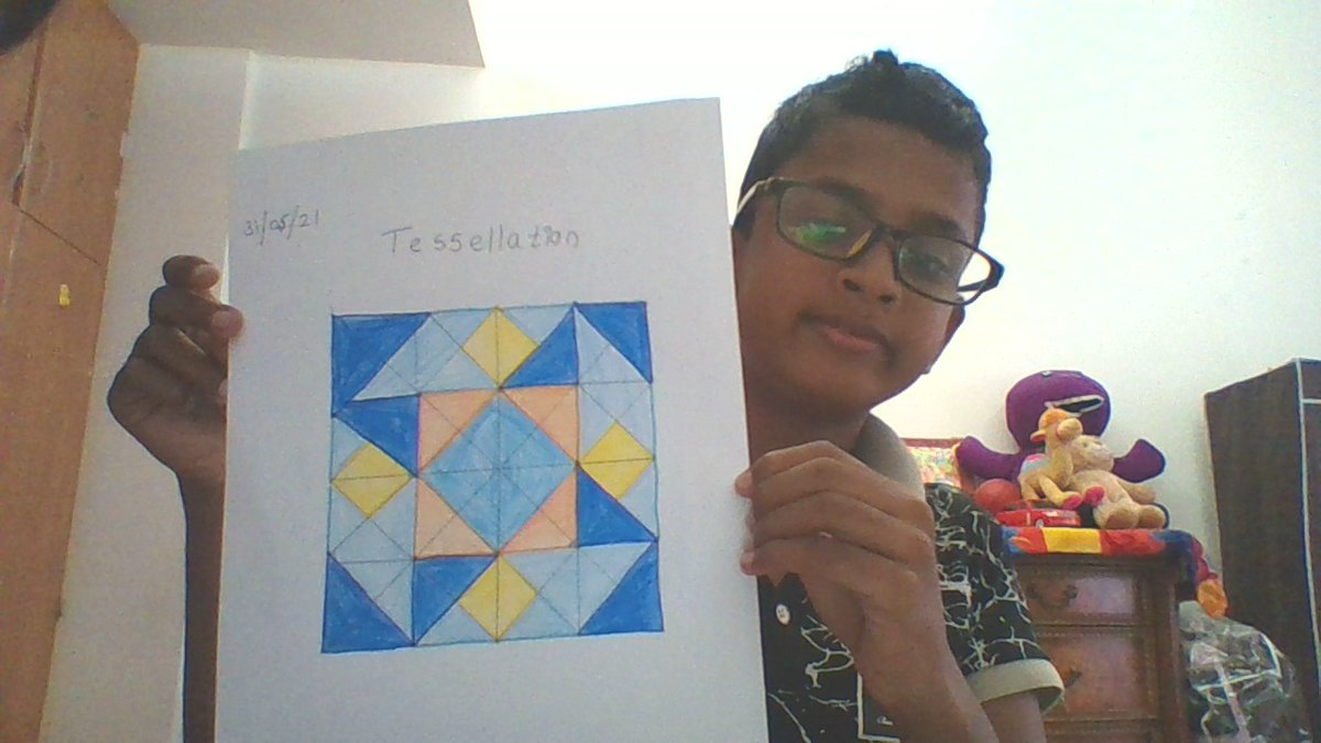 VenessaDsouza2's tweet photo. The #MagicalMonday of #MathWeek2021 was inquisitive as students learnt about #ArtInMath by learning about Tessellations in Islamic Art and putting their ideas into practice @Fatima_Martin @ShettySampoorna @Nahmiya15 @nmsprimary https://t.co/Na5cBMbCmq