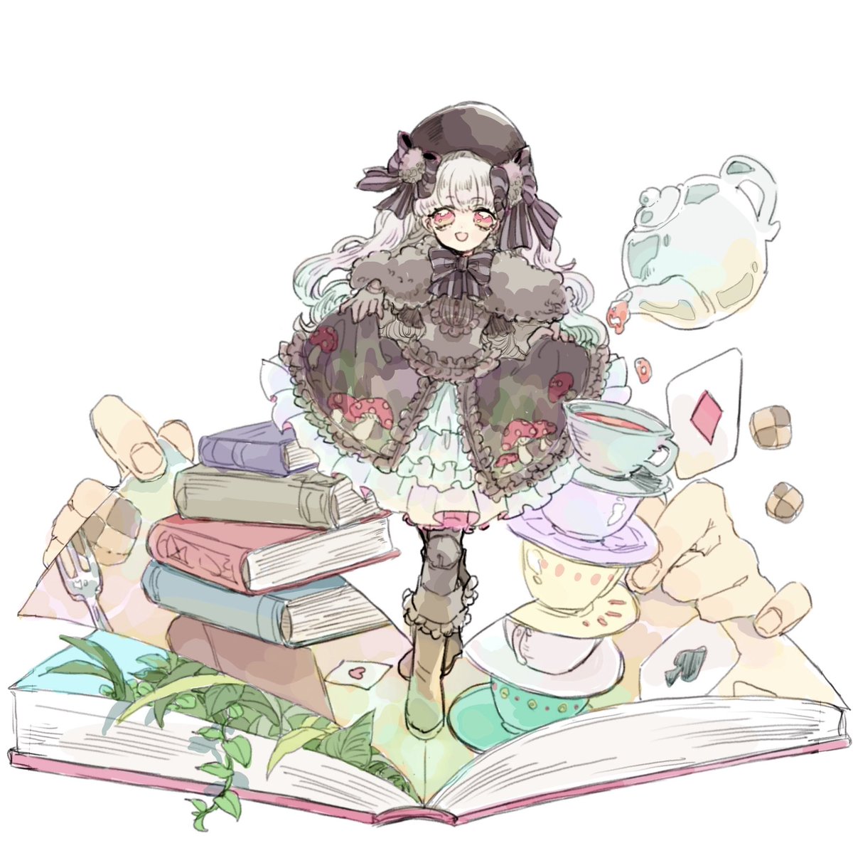 色んなジャンル混ざってるけどこういうのかくの好きだし得意だ〜.... 