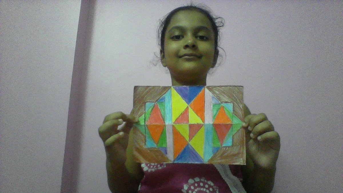 VenessaDsouza2's tweet photo. The #MagicalMonday of #MathWeek2021 was inquisitive as students learnt about #ArtInMath by learning about Tessellations in Islamic Art and putting their ideas into practice @Fatima_Martin @ShettySampoorna @Nahmiya15 @nmsprimary https://t.co/Na5cBMbCmq
