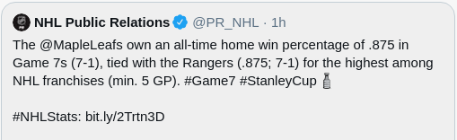 JoeShedler's tweet photo. @LeafsLindsay Im like .875% confident tonight!
#GoLeafsGo #WinitforJT https://t.co/aE3sF0XUj6