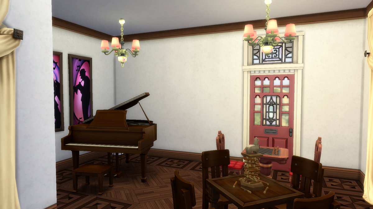 Catharina_Sims's tweet photo. Part 3/7
The Music Room, The Lounge, the White Bedroom (Mrs. White).
#ShowUsYourBuilds #vivscluedoshell https://t.co/6PFjui8bgn