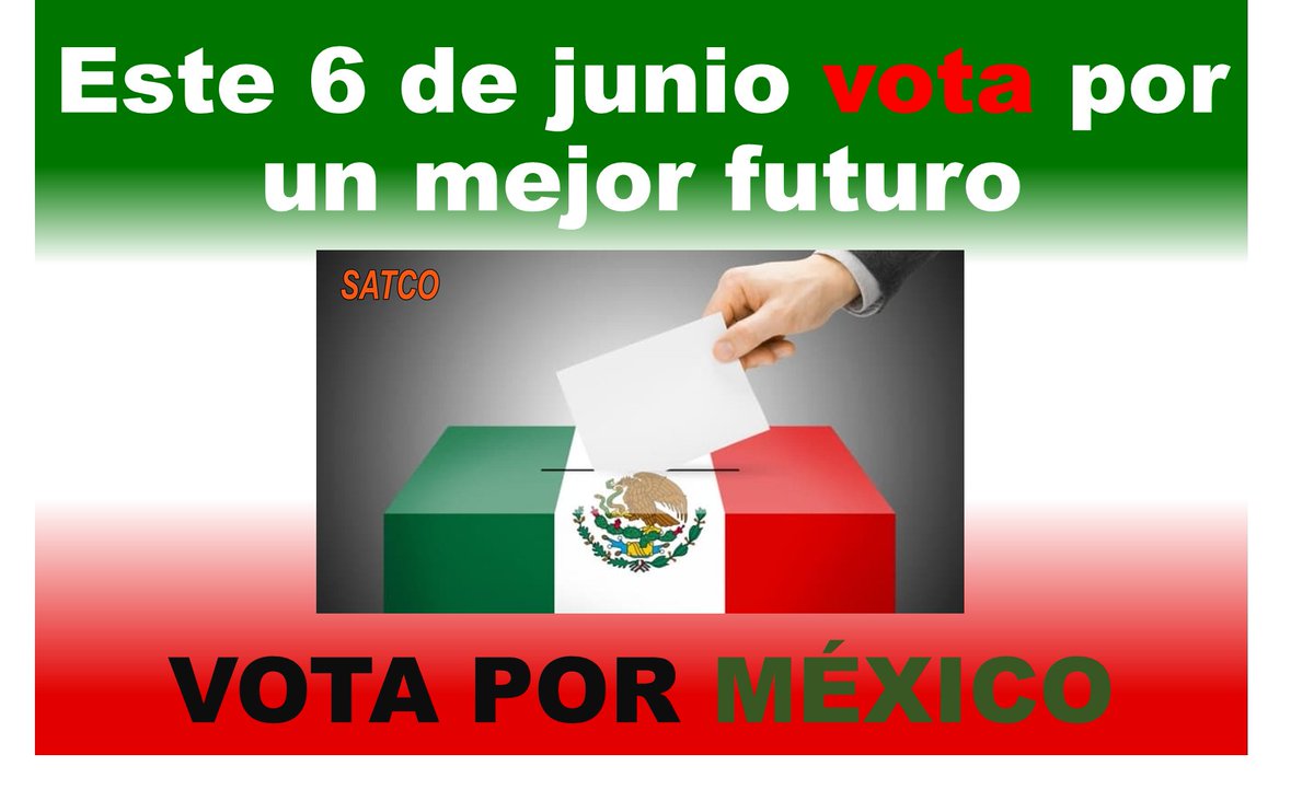 SATCOMX's tweet image. ESTE 6 DE JUNIO TODOS VAMOS A VOTAR Y MIENTRAS VOTAS ¿QUIEN VIGILA TU HOGAR?, NO TE CONFÍES... ¡INSTALA CÁMARAS!. LLÁMANOS SATCO SA DE CV, Tel: 818 333 5852/818 333 5972 - mailchi.mp/satco.mx/satco…