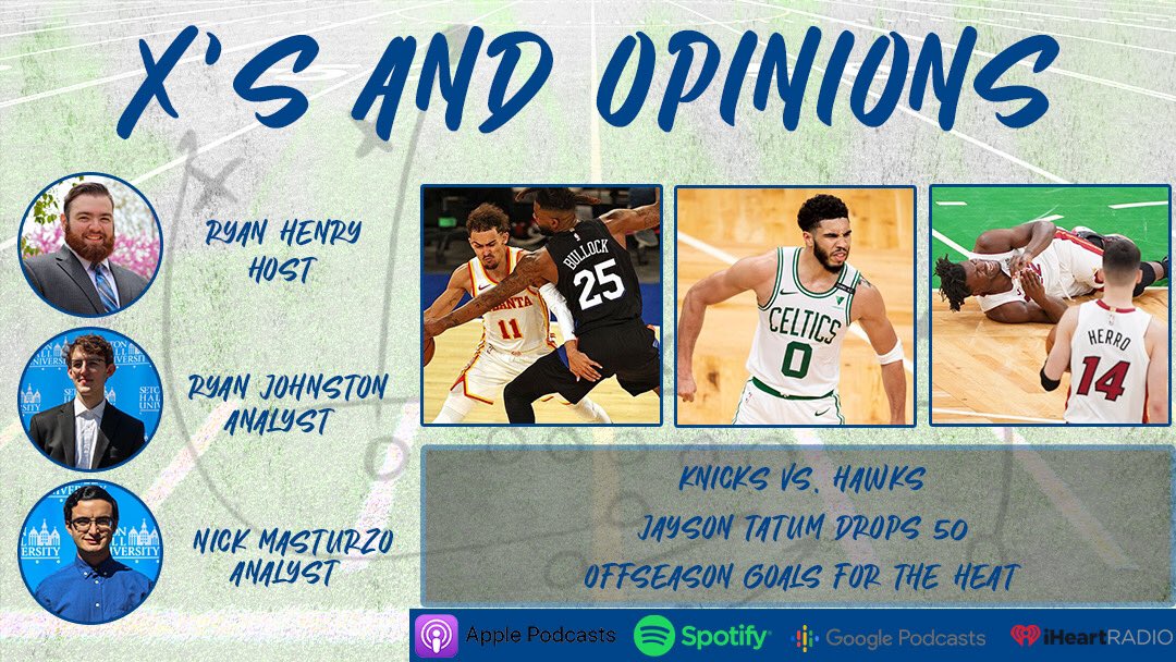 WSOUSports's tweet photo. A new X’s and Opinions episode ☄️

Tap in as @ryanjhenry20, @johnstonr_ and Nick Masturzo discuss the latest topics in the sports world! https://t.co/lEzrLiw5Ct https://t.co/wKJIbjEz7C