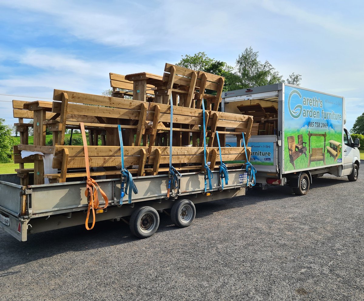 Gareth's Garden Furniture (@gardengareth) on Twitter photo The first of our deliveries for outdoor dining is ready for delivery in the morning! <a href="/RAI_ie/">Restaurants Association of Ireland</a> <a href="/VFIpubs/">VFI</a> <a href="/hospitality_irl/">Hospitality Ireland</a> <a href="/IHFcomms/">Irish Hotels Federation</a> The first of our deliveries for outdoor dining is ready for delivery in the morning! <a href="/RAI_ie/">Restaurants Association of Ireland</a> <a href="/VFIpubs/">VFI</a> <a href="/hospitality_irl/">Hospitality Ireland</a> <a href="/IHFcomms/">Irish Hotels Federation</a>