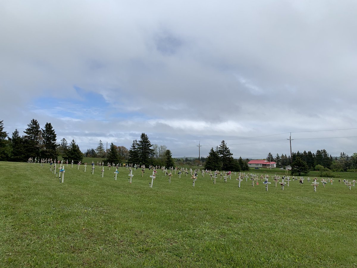 MelPeterPaul's tweet photo. 215 little shoes, 215 little crosses, 215 tobacco ties. In memory of all those children who never made it home. https://t.co/wUj2rSpVHV