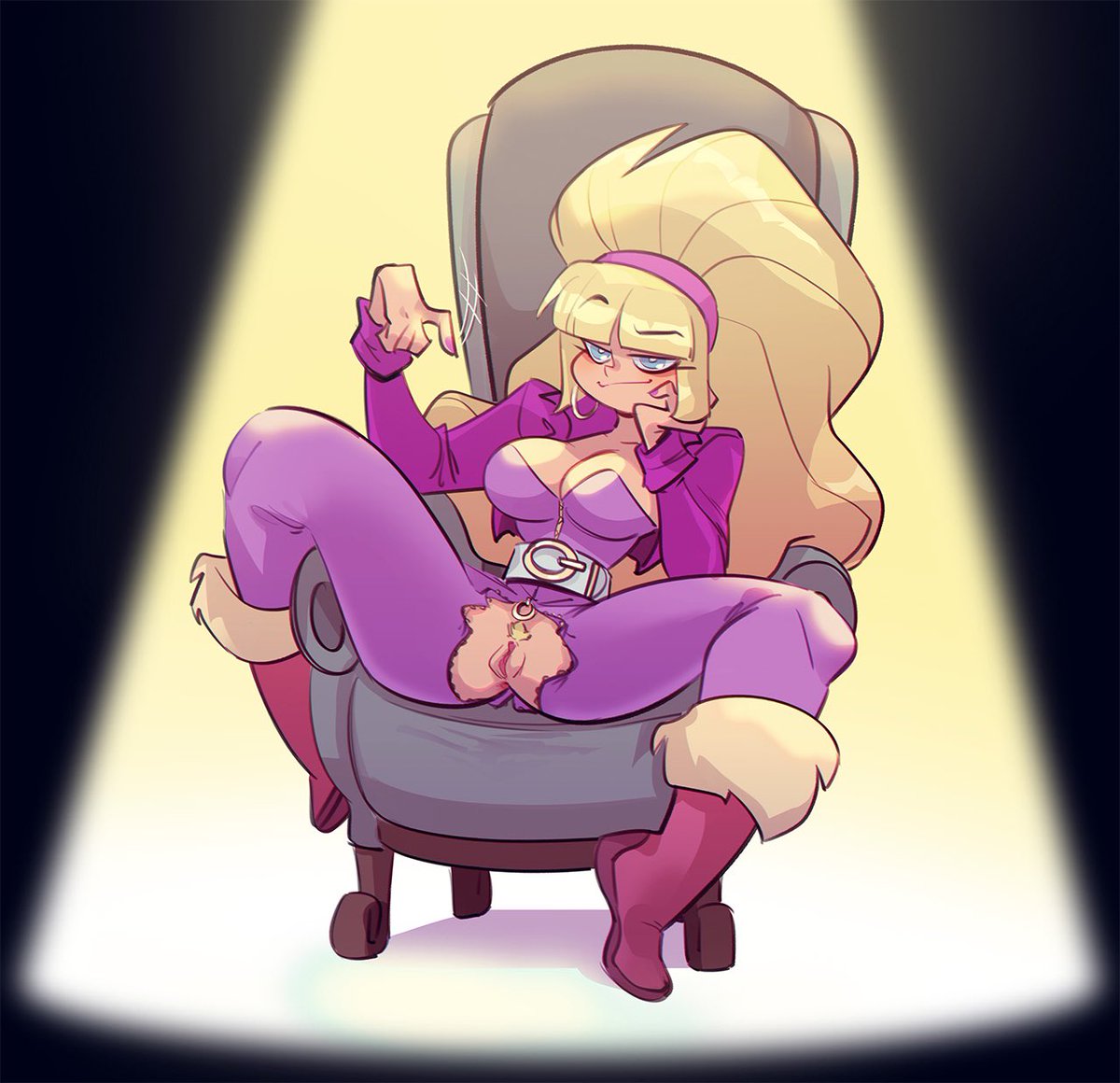 Come here honey.  You know what to do, pathetic fagot ~