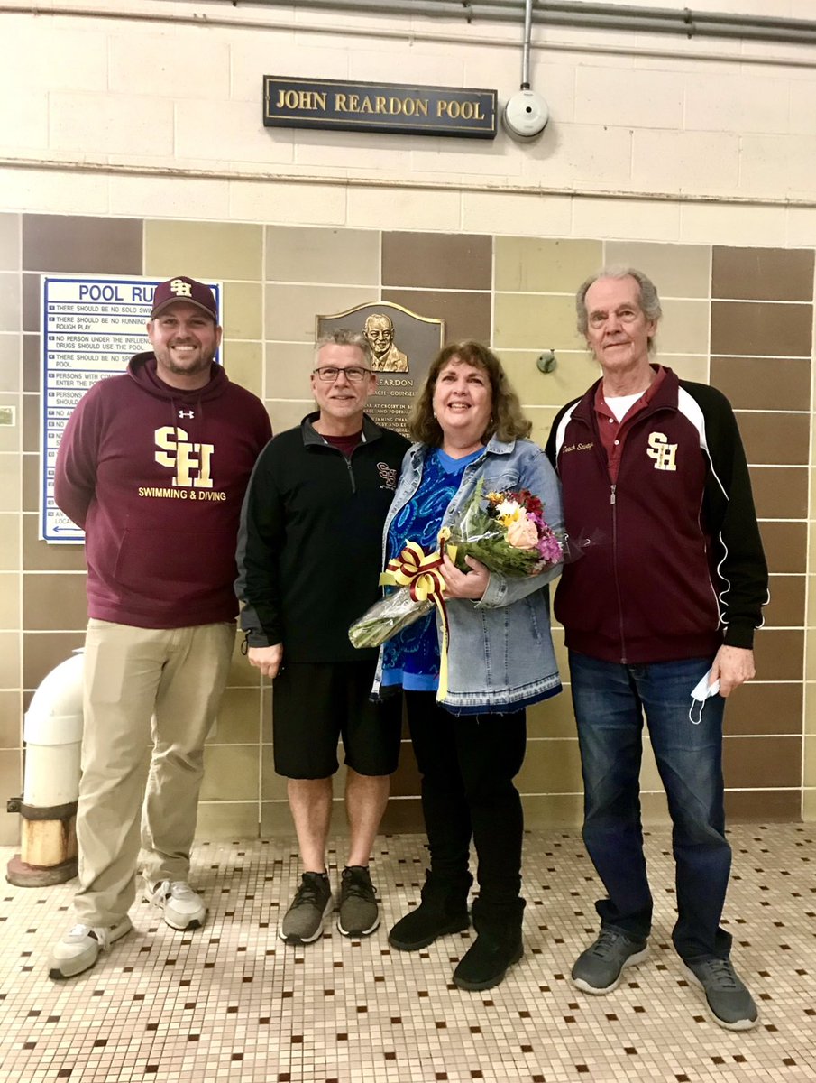 SHHS_Hearts's tweet photo. Thank you to Mrs. Nancy Cocchiola who spent many fall and winter nights working the gate at girls’ and boys’ swim and dive meets. We were lucky to have you as part of our family. #GoHearts #SHfam https://t.co/2KvoOZQH5T